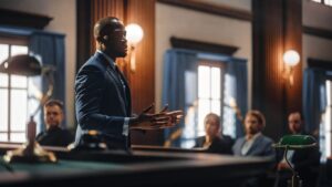 courtroom scene