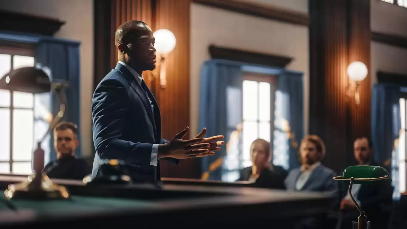 courtroom scene
