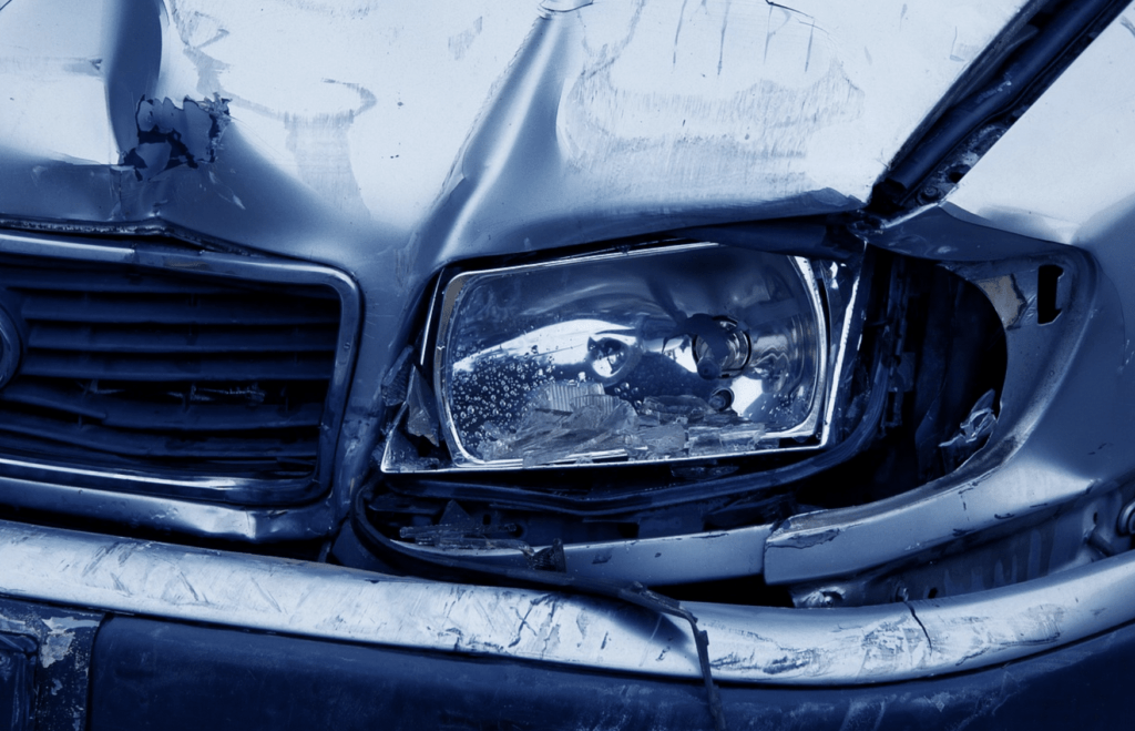 Drunk driving accident case damaged car after a drunk driving accident