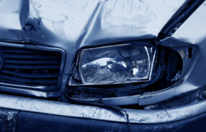 damaged car after a drunk driving accident
