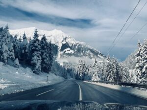 snowy colorado mountainscape